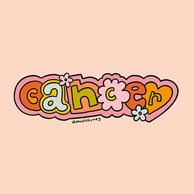 Cancer Doodle Letters