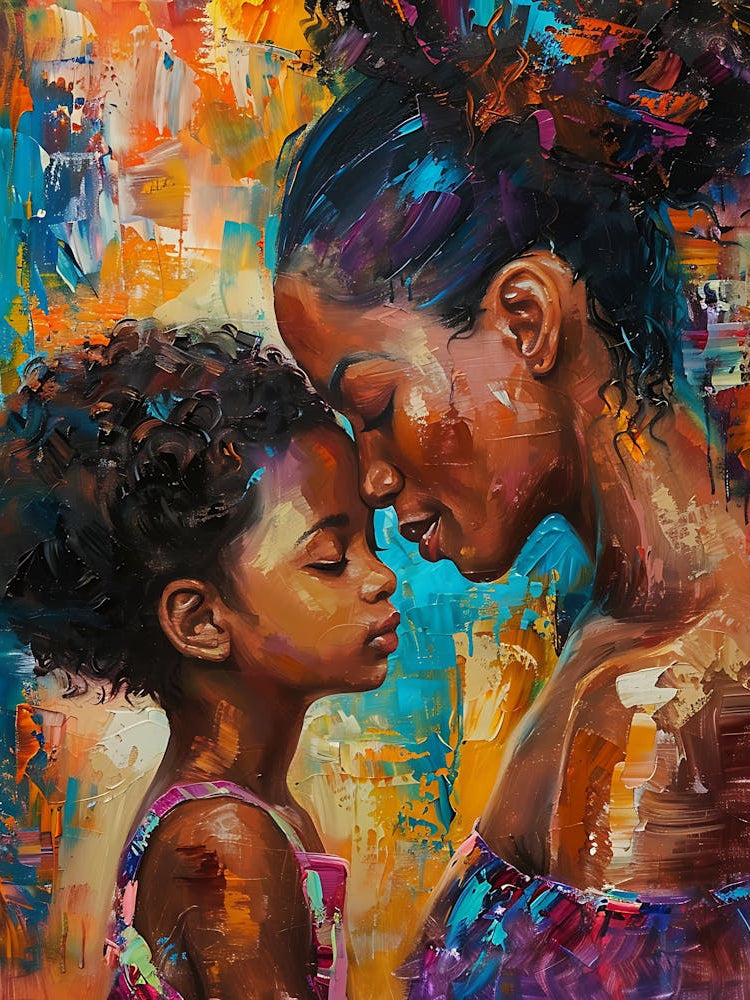 Vibrant Afro Mother And Daughter 5