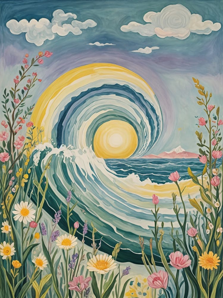 Große Welle in Pastell Nr. 2