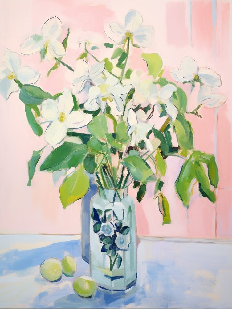 Eine Vase mit Christrose, Blumenstrauß 3