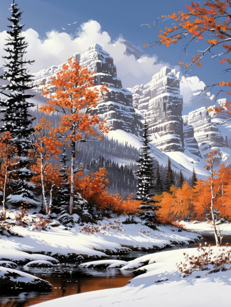 Winter In The Mountains