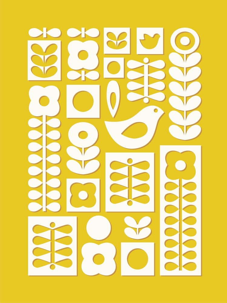 Nordic Botanical Art Yellow