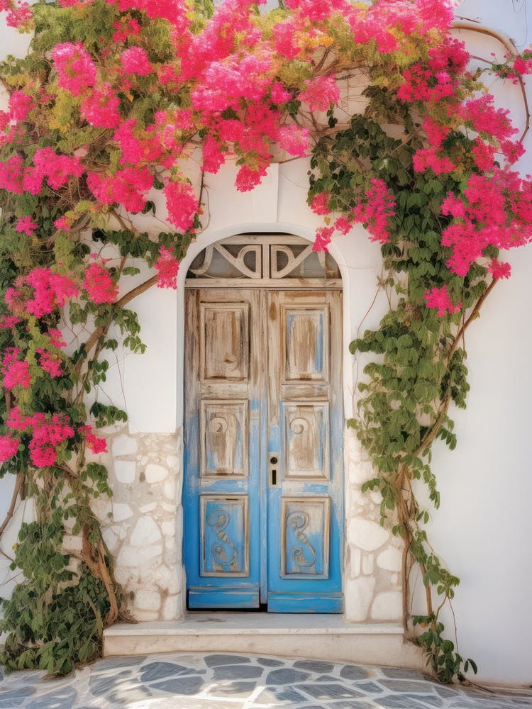 Limassol, Cyprus   Mediterranean Doors Watercolour Painting 3