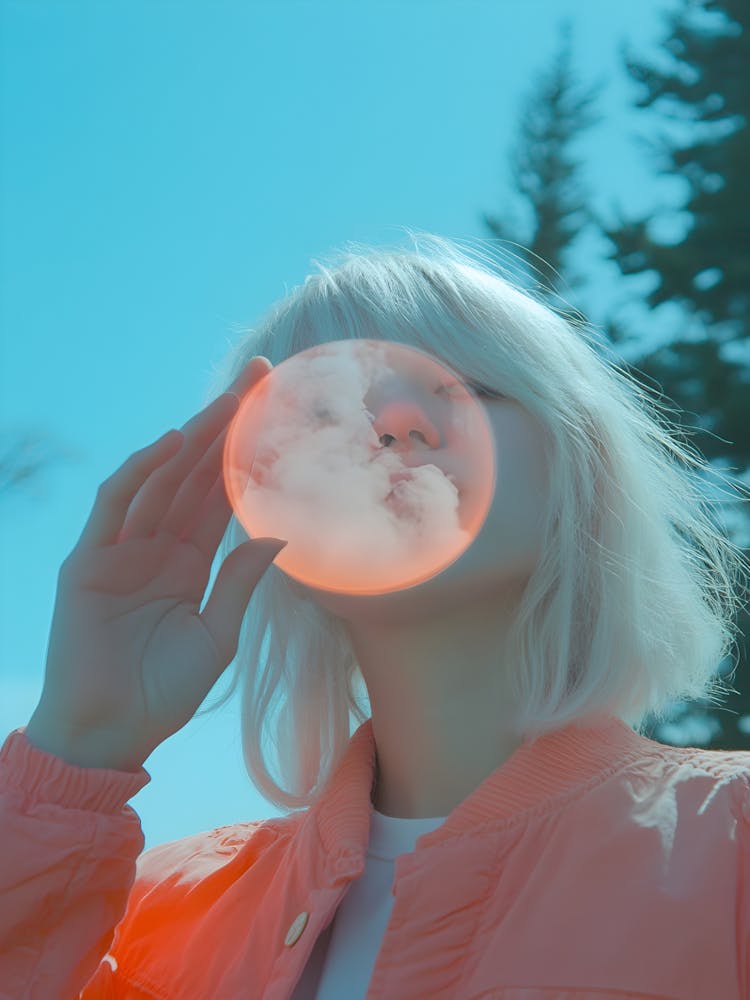 Girl Blowing Bubbles