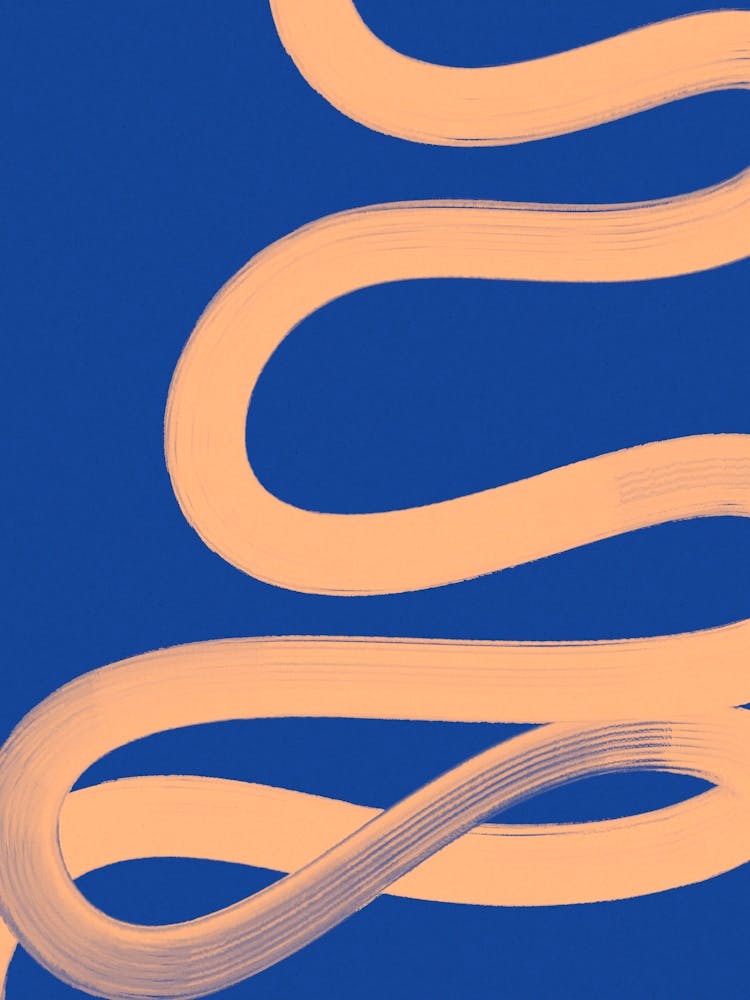 Stroke On Blue No 1