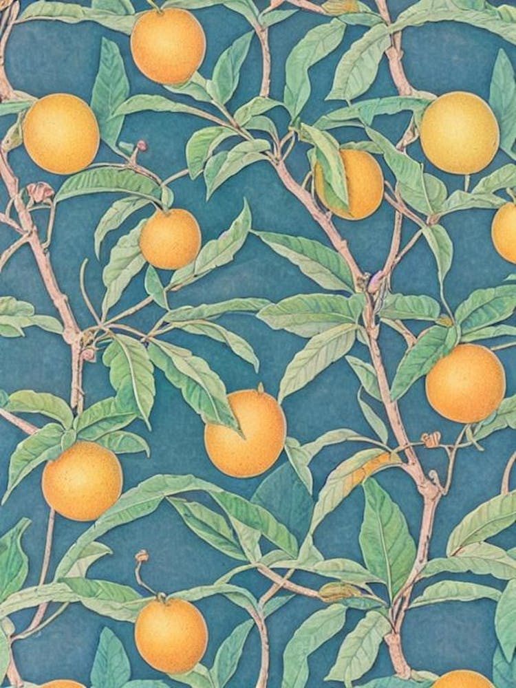 Loquat 1 Vintage Botanical Fruit