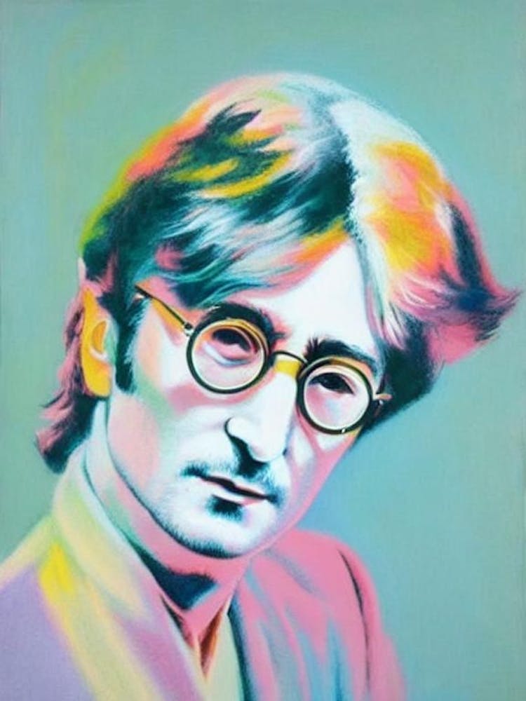 John Lennon Colourful Illustration