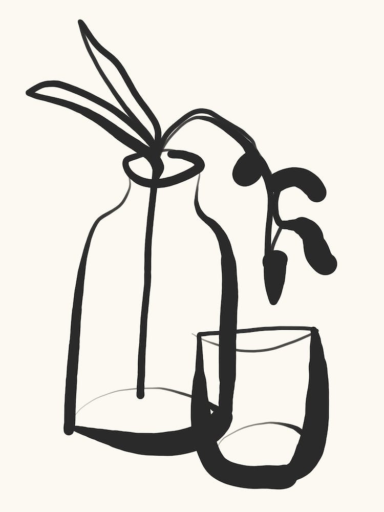 Minimal Still Life Black