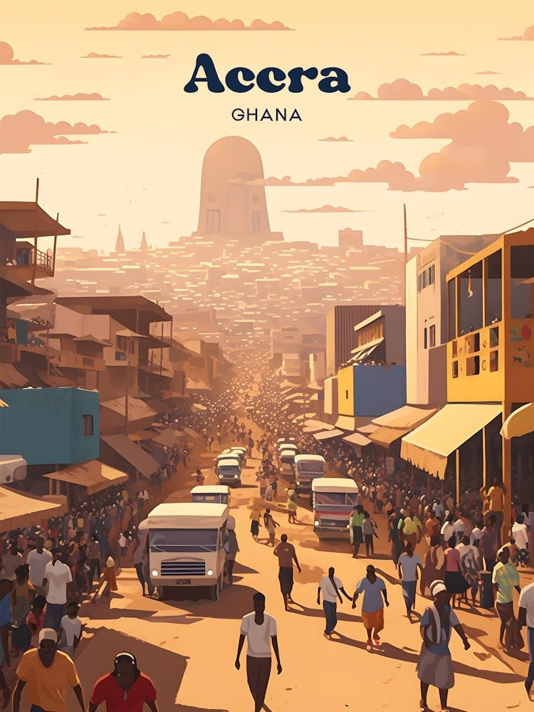 Accra Ghana 2 Travel Poster 3 4 Resize