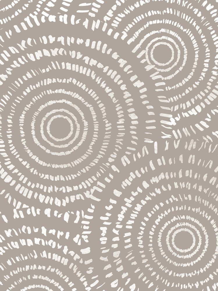 Abstract Brown Circles