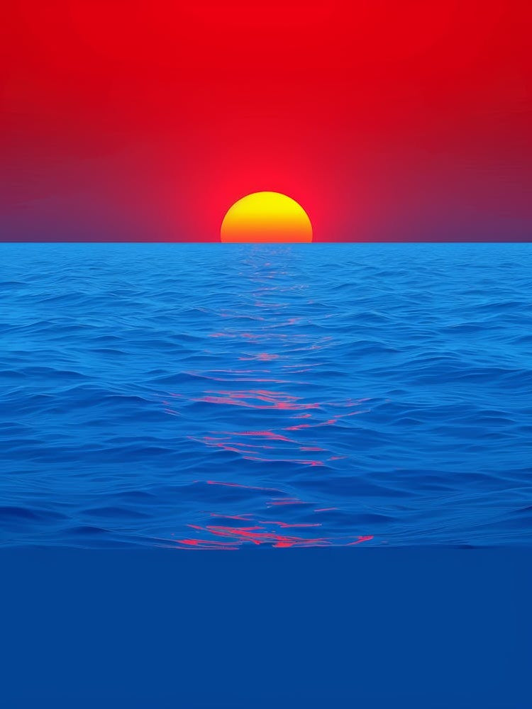 Sunset Over The Ocean 98