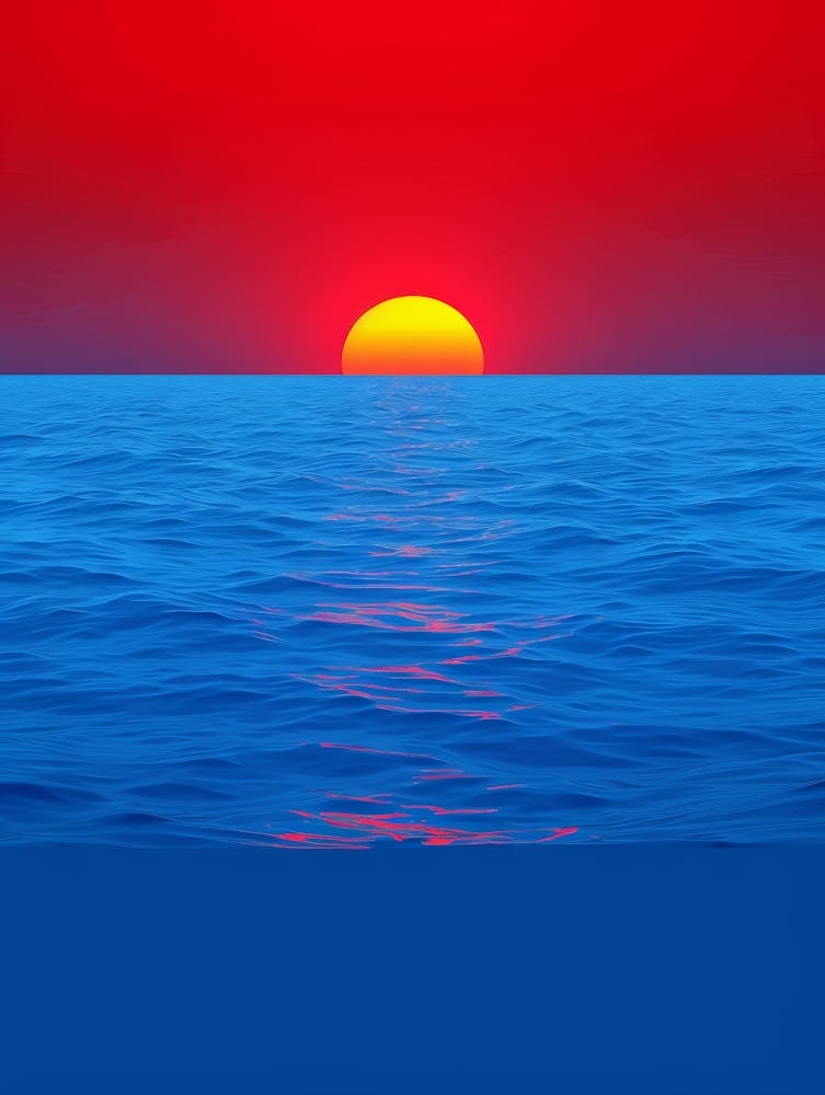 Sunset Over The Ocean 98