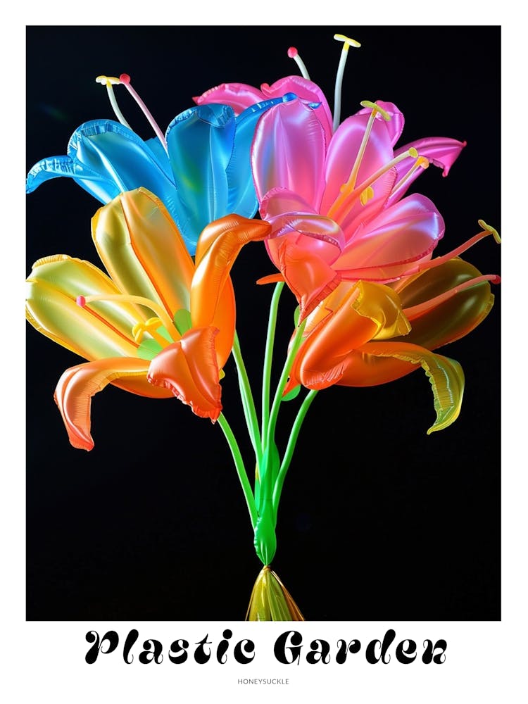 Affiche Fleurs Gonflables Lumineuses Chèvrefeuille 3