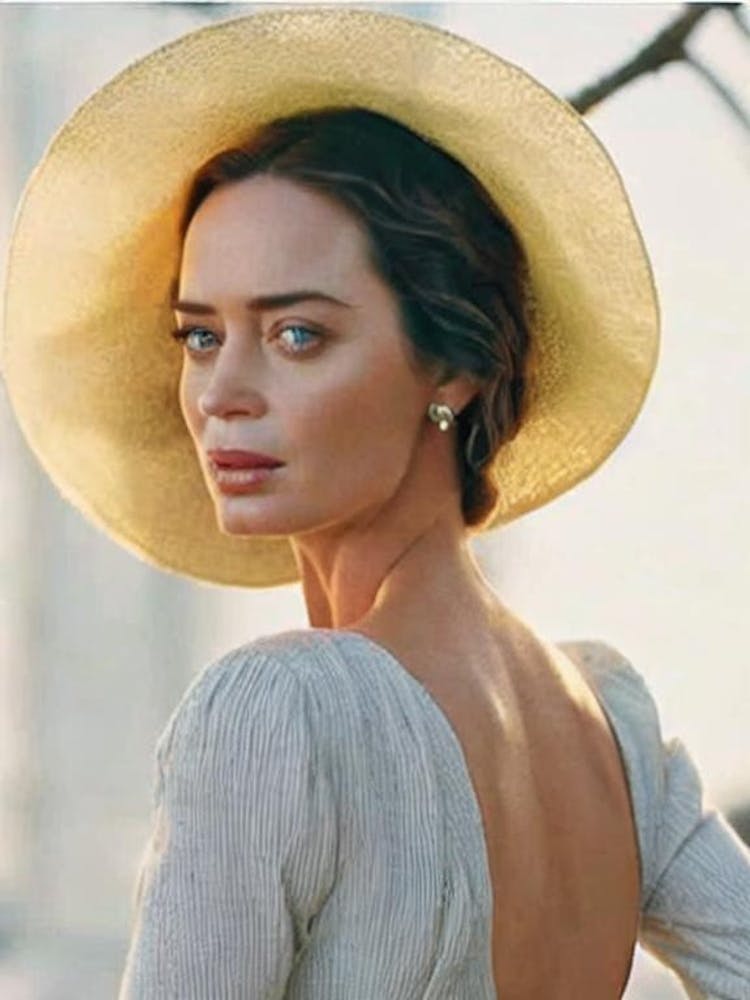 Emily Blunt Retro Collage Movies