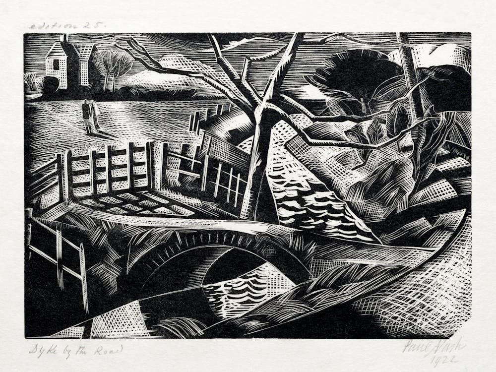 Dyke By The Road (1922), Paul Nash
