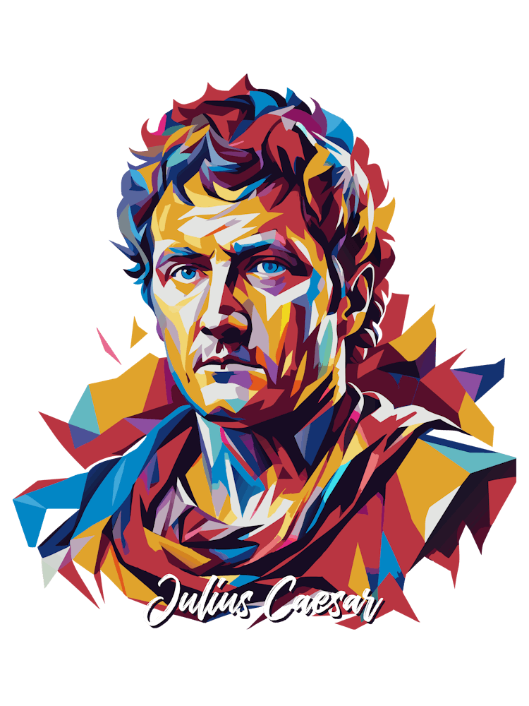 Julius Caesar 03 Portrait WPAP Pop Art