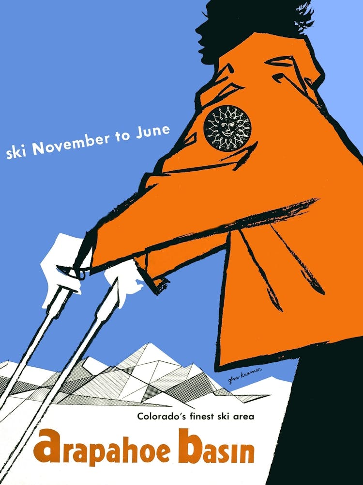 Ski At Arapaho Basin, Colorado USA