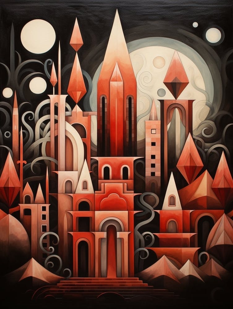 Whimsical Abstract Geometric Shapes 6