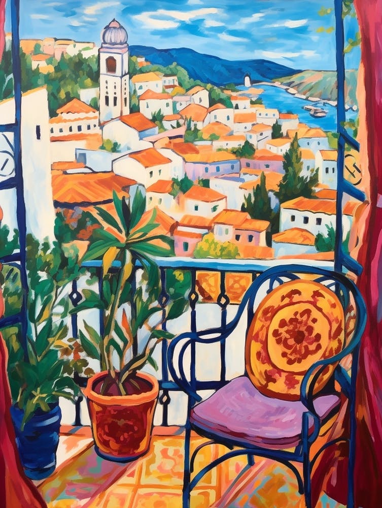 Tangier Morocco 3 Fauvist Painting