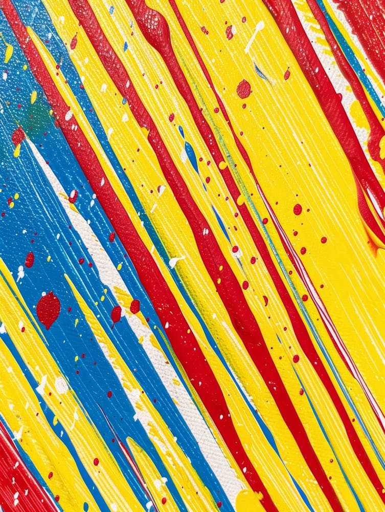 Abstract With Paint Splatters