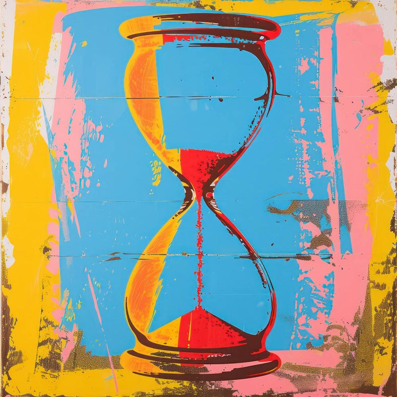 Sanduhr Pop Art 2