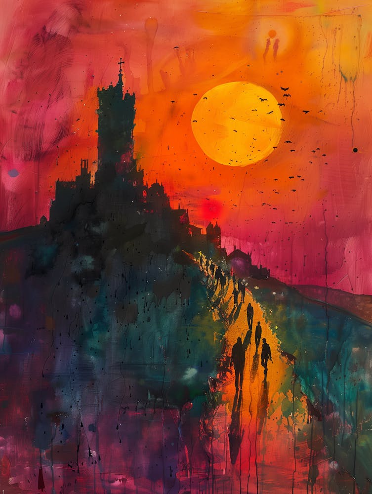 Sunset At The Castle