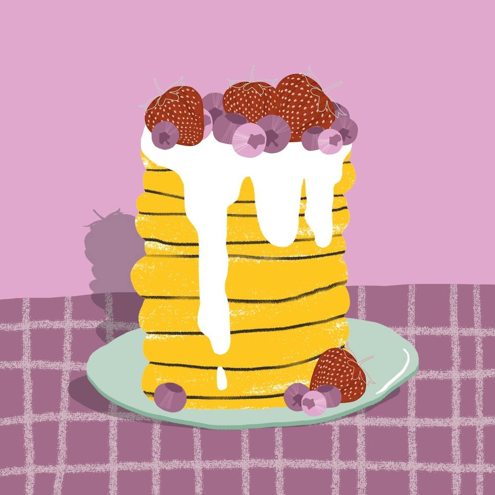 Stack Of Pancakes Square