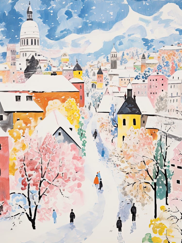 Winter Snow Salzburg   Austria Snow Illustration 1