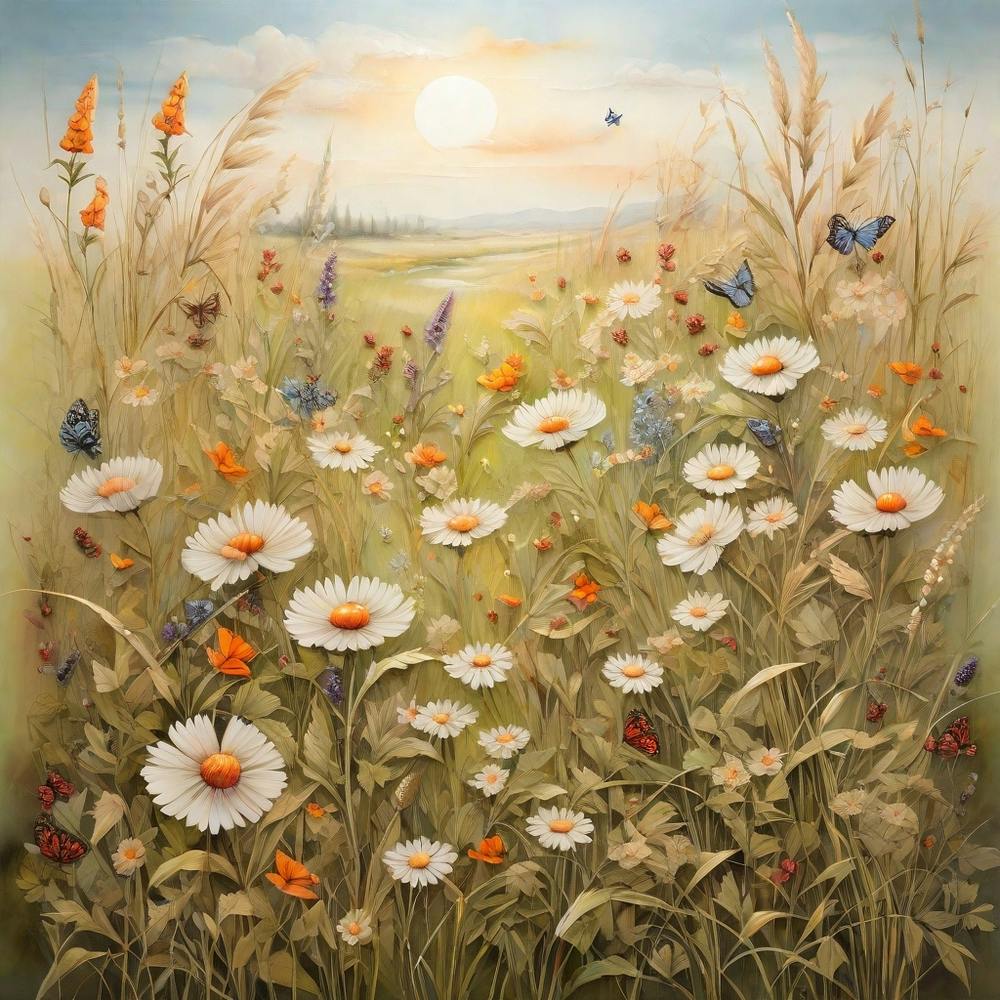 Daisies In The Meadow