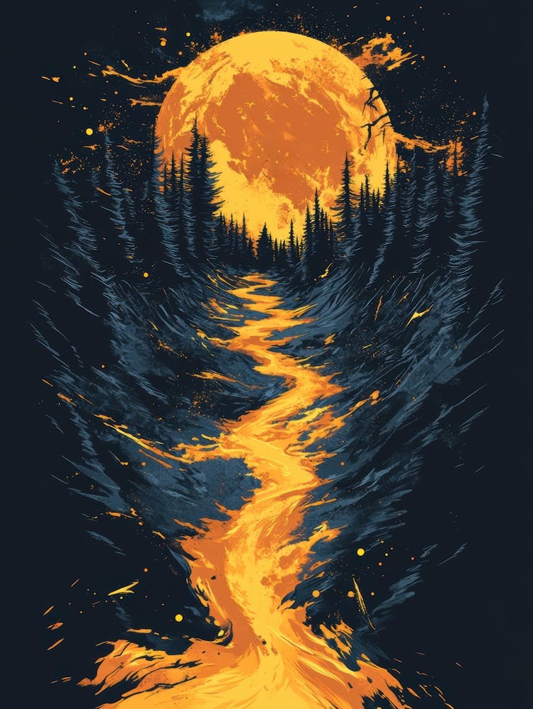 Full Moon In The Forest 18