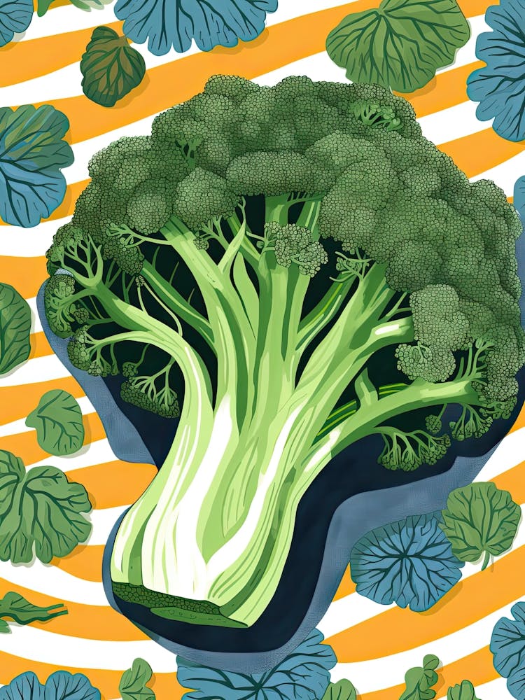 Broccoli Summer Illustration 4
