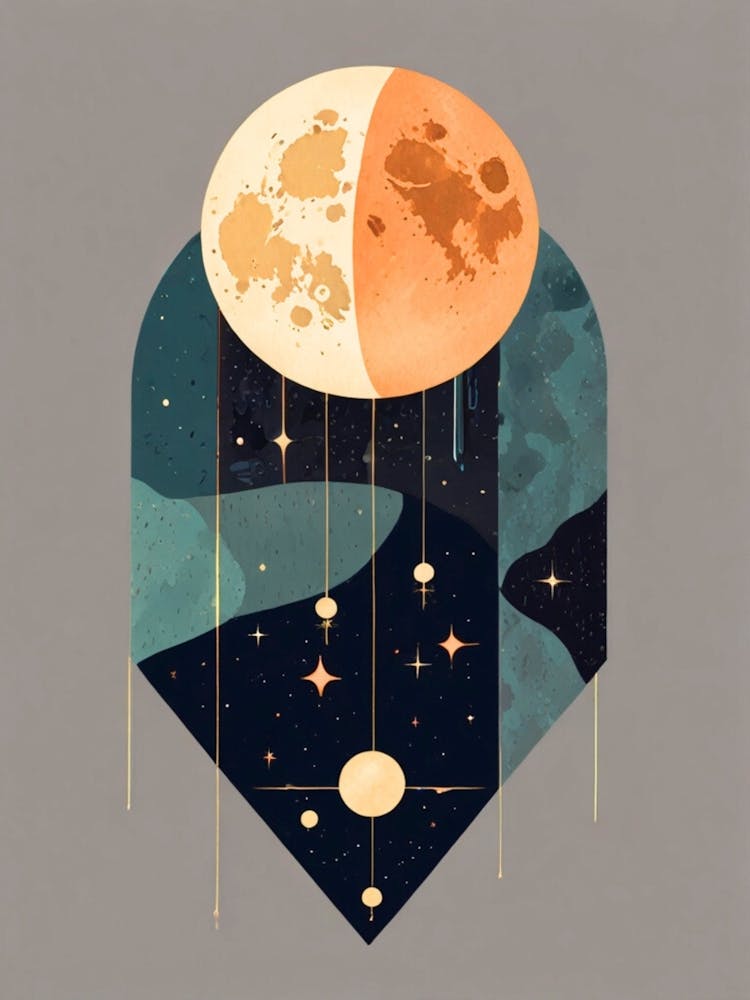 Mond und Sterne 3