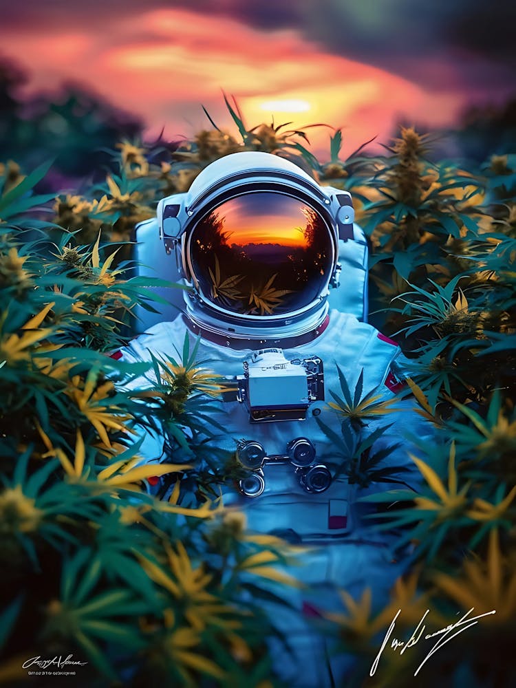 Astronaut In The Marijuana Field