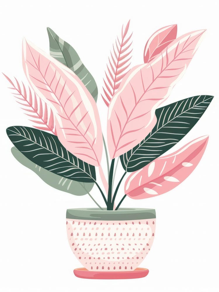 Pink Plant In A Pot