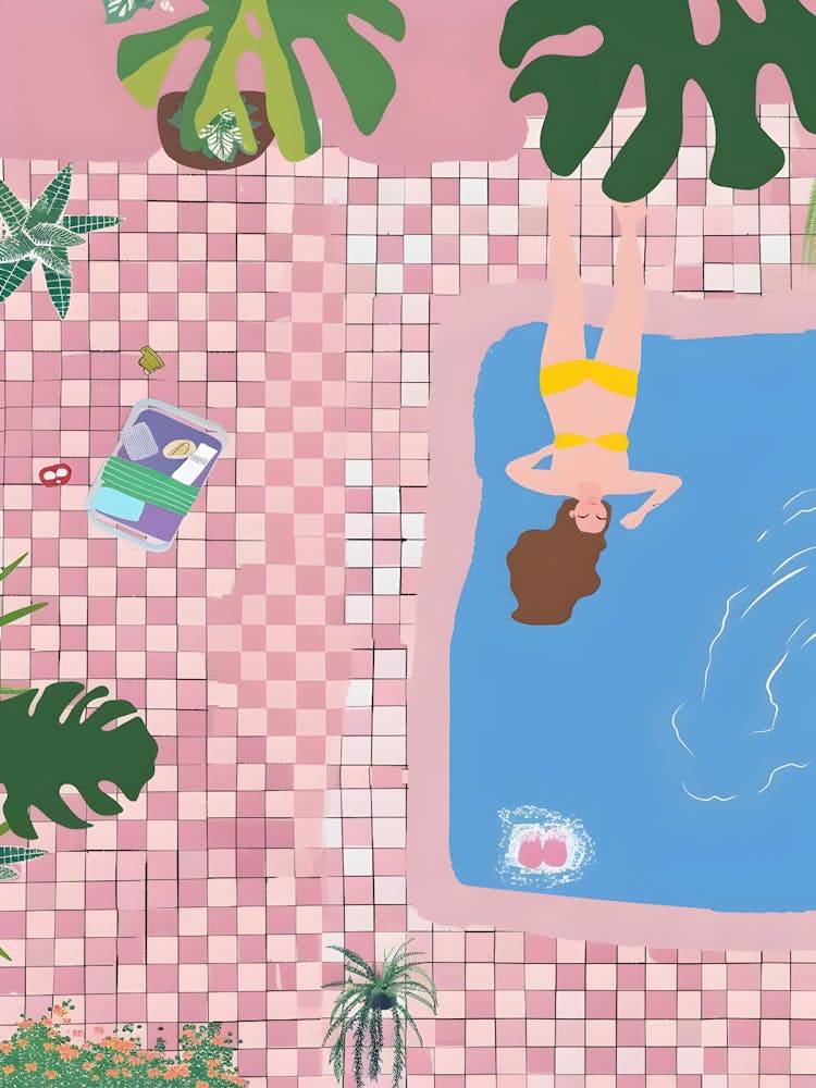 Girl In A Pool