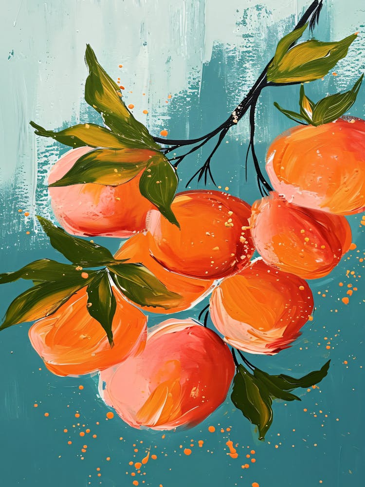 Apricots On A Branch