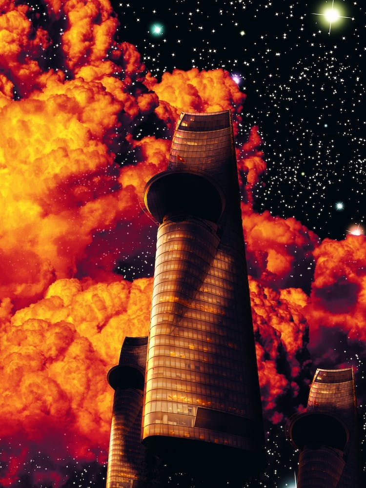 Science Fiction Skyscraper Spaceships