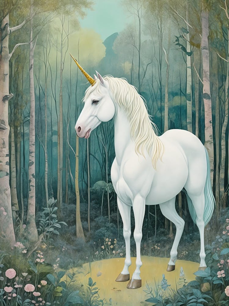 Fairytale Unicorn In The Woods no2