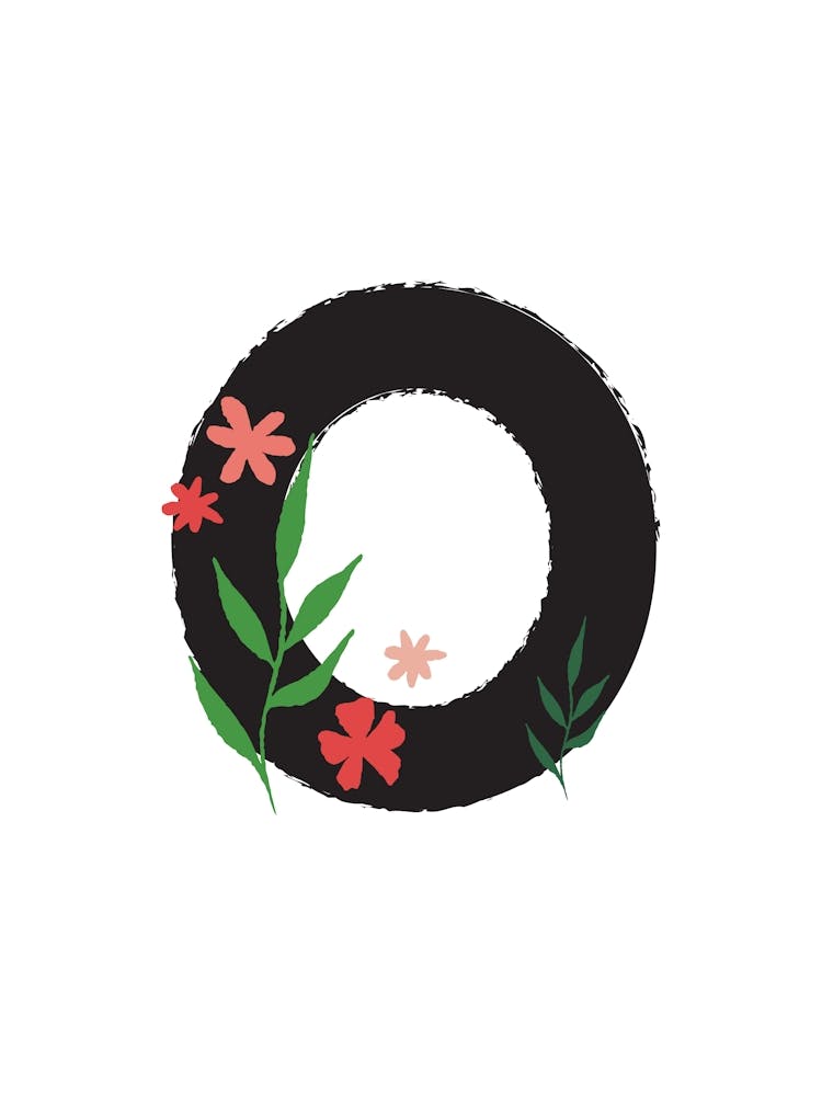 Bedroom Decor White Floral Letters Grey 15