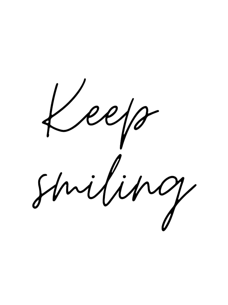 Keep Smiling Motivational Wall