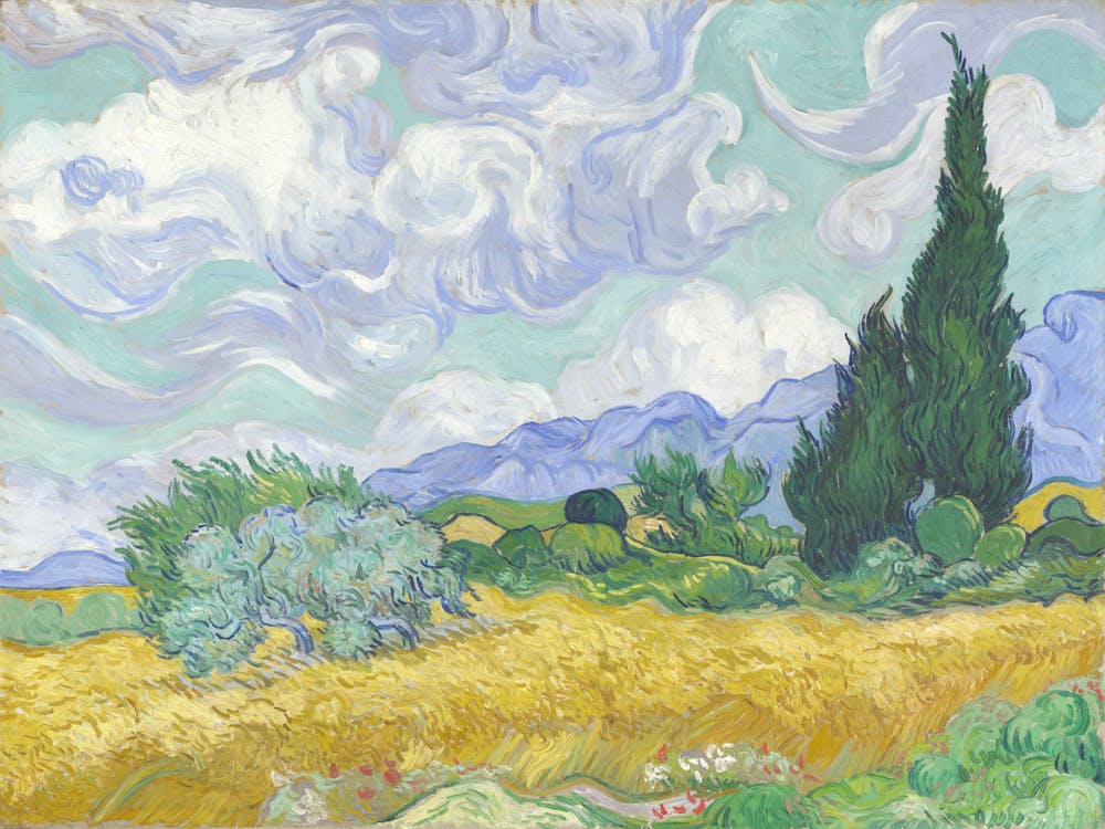 Vincent Van Gogh, Wheat Field With Cypresses, 1889.