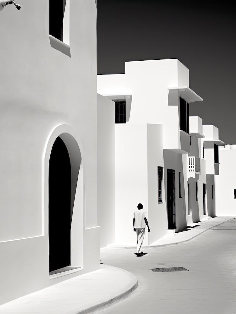 Hammamet, Tunisia, Black And White Photography 1