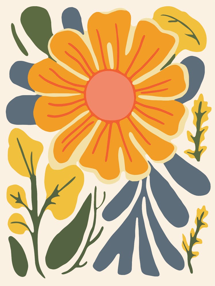 Flower And Leaves 2