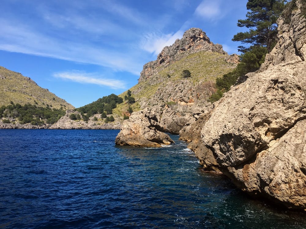 Cliffs Of Ibiza With Clouds (Spain Series)
