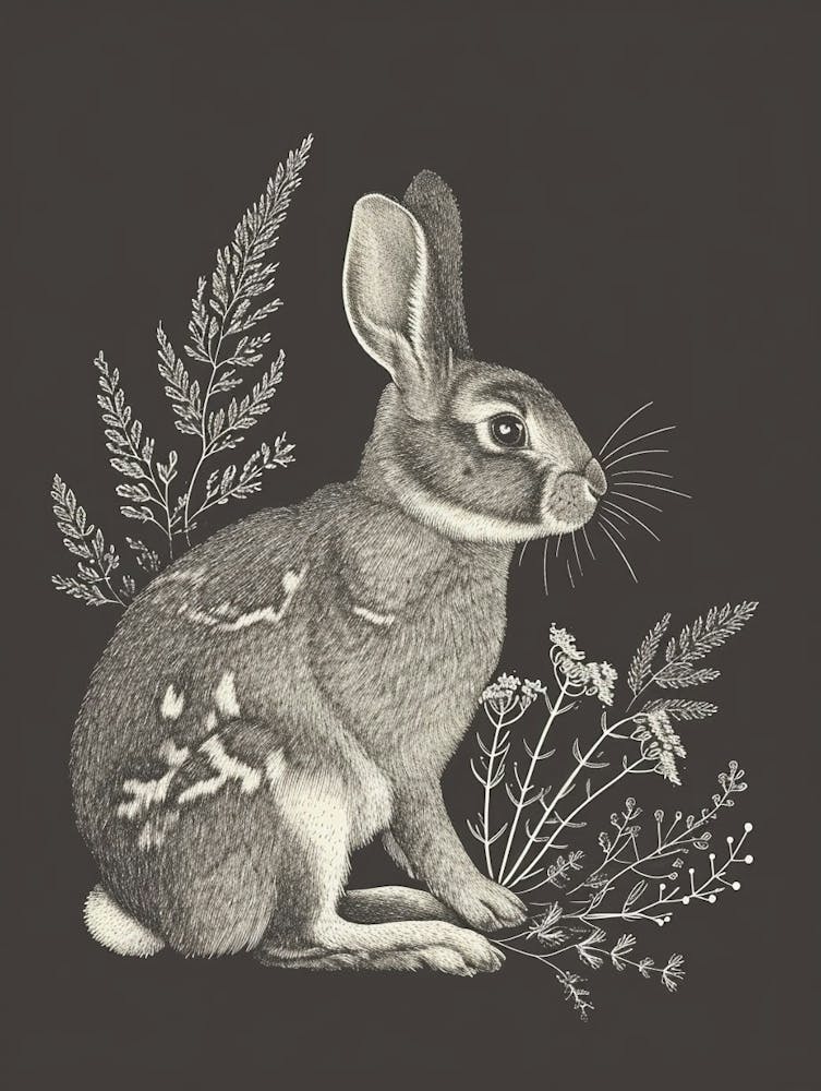 Lapin English Spot Illustration Minimaliste 1