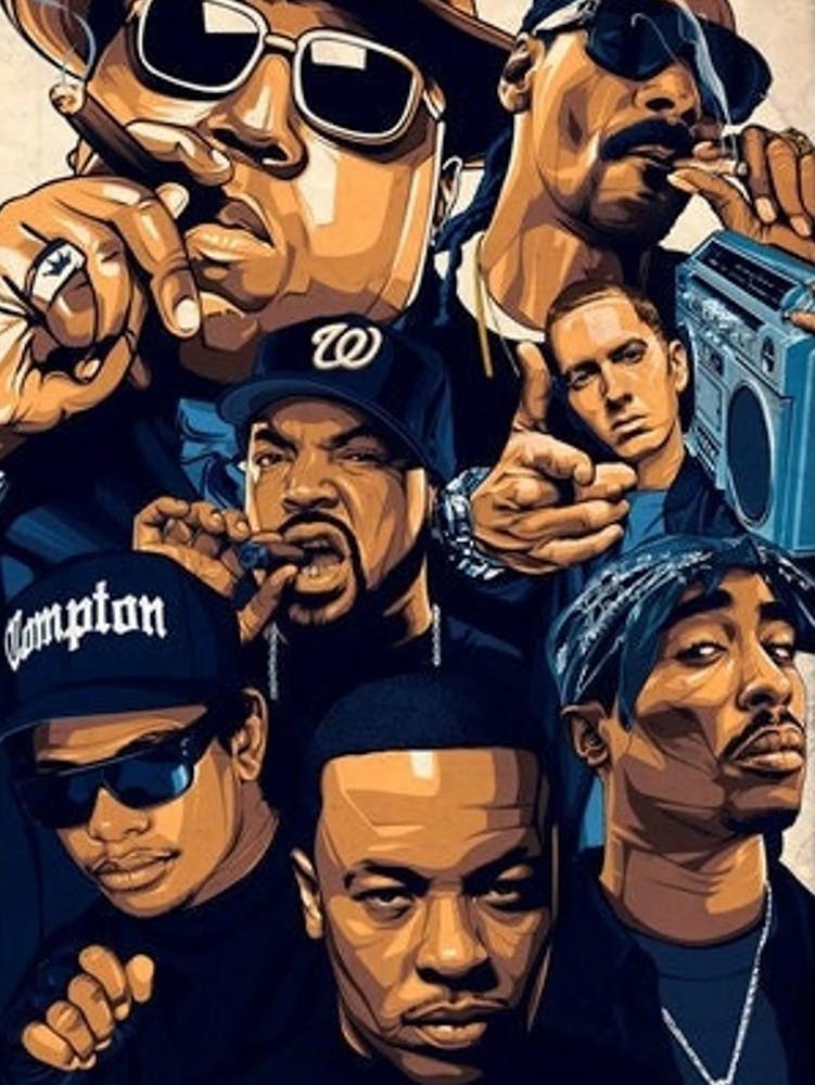 Hip Hop, Amerikanischer Rapper Musik-Sänger