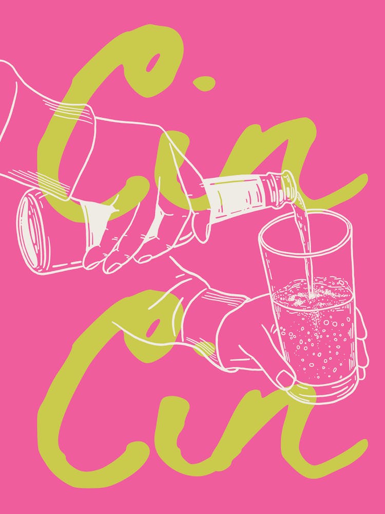 Cin Cin Retro Bar Cart Kitchen Vintage