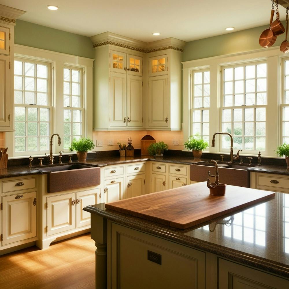 Kitchen With White Cabinets 2