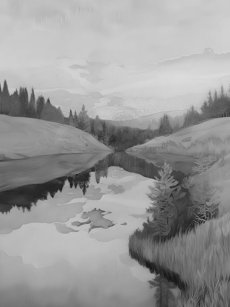 Lake In The Mountains