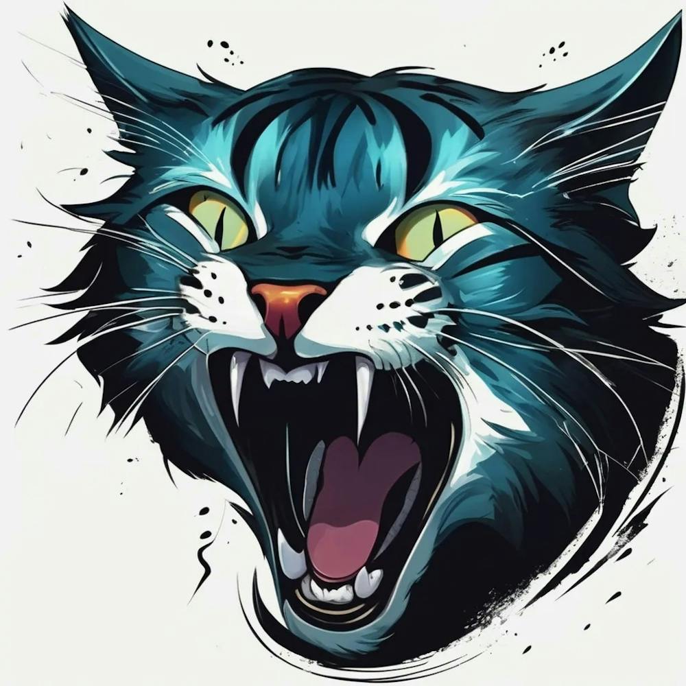 scream Head cat